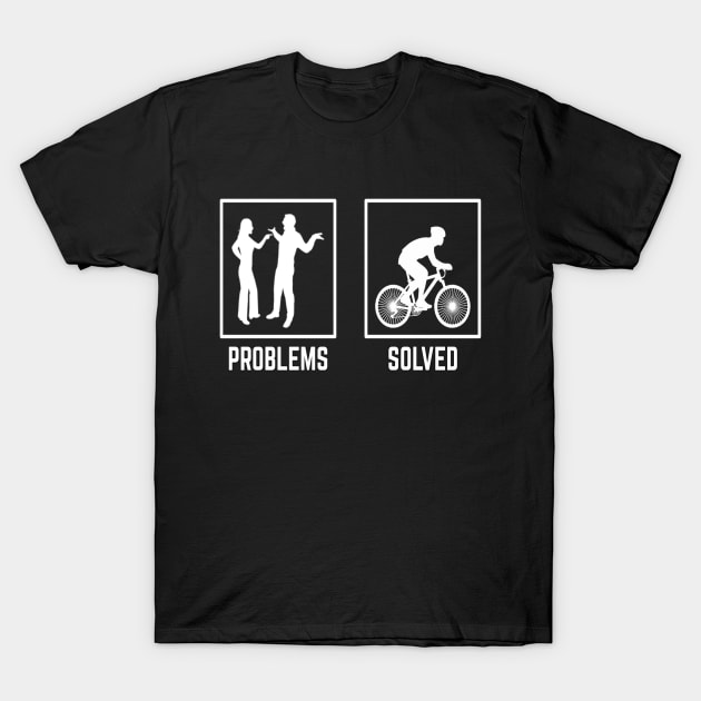 Cool Bicycle Bike Graphic Design Problem Solved T-Shirt by Fmk1999